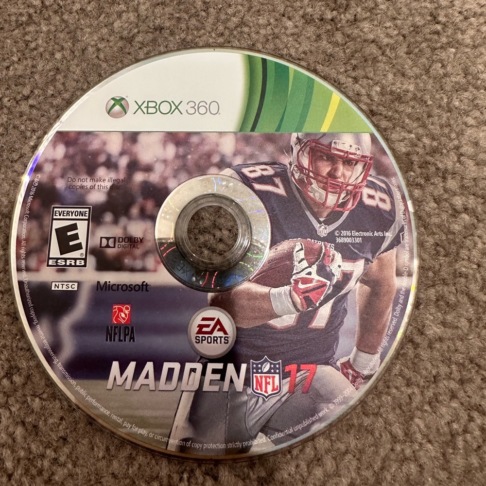 XBOX 360 Madden NFL 17 Video Game